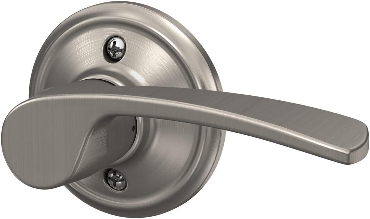 image:imageSchlage Lock Company F10MER619GRW F10 Series Merano w Greenwich Rose Passage Door Lock Satin NickelSatin Nickel
