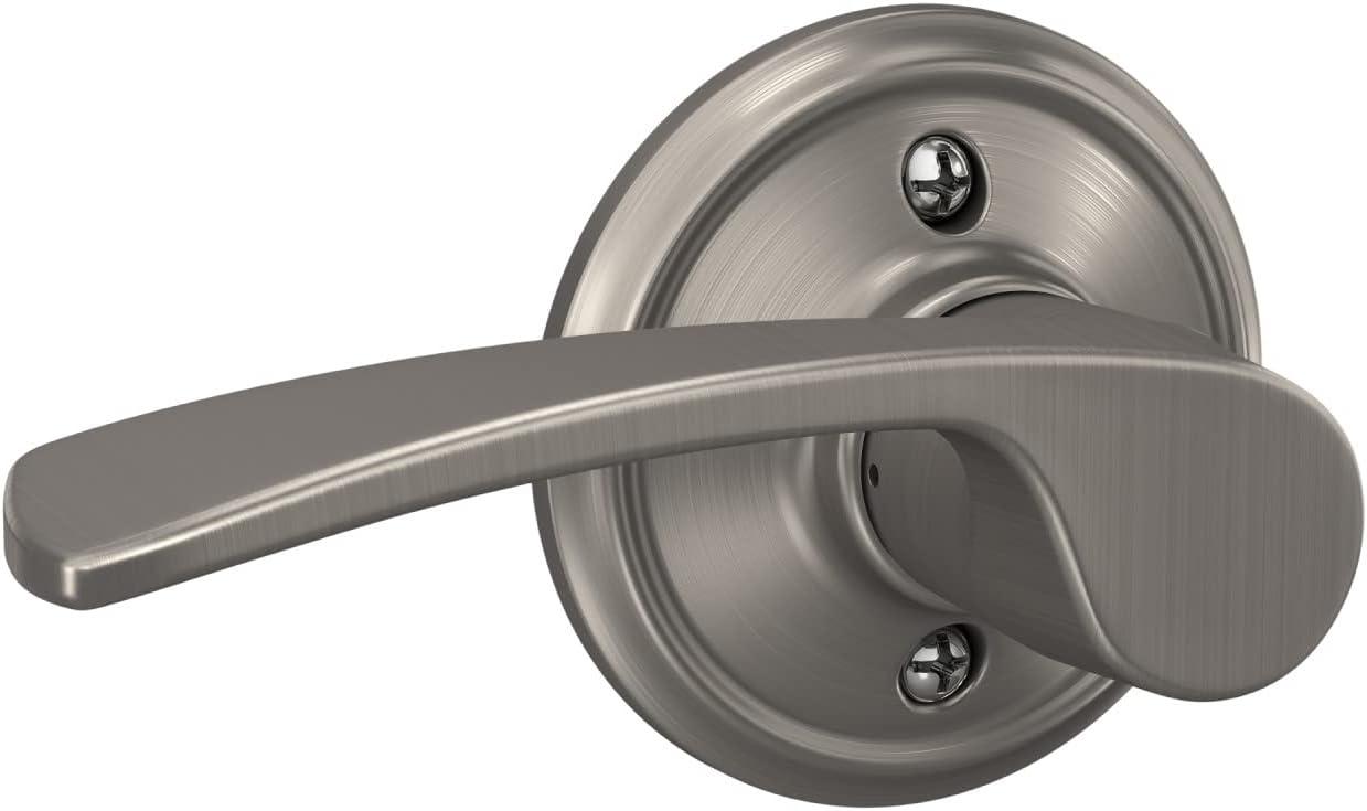 image:imageSchlage Lock Company F10MER619GRW F10 Series Merano w Greenwich Rose Passage Door Lock Satin NickelSatin Nickel