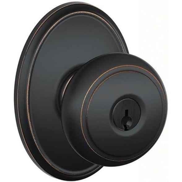 image:imageSCHLAGE Andover Passage Knob Andover Rose Satin Nickel 28 x 28 x 24 inches FA10AND619F10AND619ANDAged Bronze