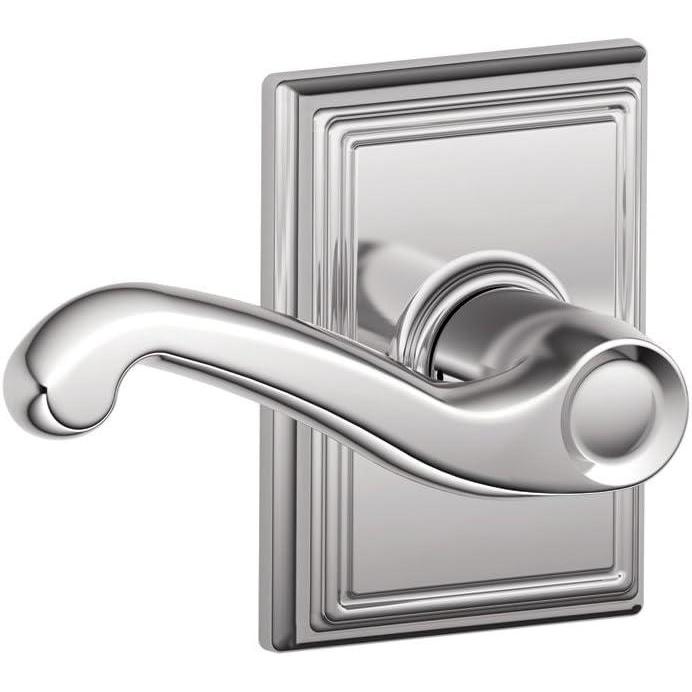 image:imageSCHLAGE F10FLA716ADD Addison Collection Flair Passage Lever Aged BronzeBright Chrome