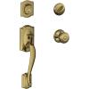 image:imageSCHLAGE Camelot Single Cylinder Handleset and Georgian Knob Antique Brass F60 CAM 609 GEO
