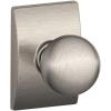 image:imageSCHLAGE F10ORB619CEN F10ORB619CEN Satin Nickel Passage Orbit Style Knob with Century RoseSatin Nickel