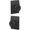 image:imageSCHLAGE F51A BWE 622 CEN Bowery Knob with Century Trim Keyed Entry Lock Matte Black