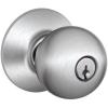 image:imageSCHLAGE F51A ORB 626 Orbit Knob Keyed Entry Lock Satin Chrome
