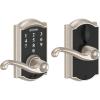 image:imageSCHLAGE Touch Camelot Lock with Flair Lever Satin Nickel FE695 CAM 619 FLAPack of 1