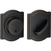 image:imageSchlage B60 N CAM 716 Deadbolt with Camelot Trim Keyed 1 Side Highest Residential Security Aged Bronze