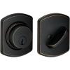 image:imageSchlage B60 N GRW 716 Deadbolt with Greenwich Trim Keyed 1 Side Highest Residential Security Aged Bronze