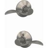image:imageSchlage F10 ACC 619 Accent Door Lever Hall amp Closet Passage Lock Satin NickelPassage