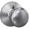 image:imageSchlage F10 PLY 620 CAM Camelot Collection Plymouth Passage Knob Antique PewterSatin Chrome