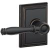 image:imageSchlage F10BIR716ADD Birmingham Passage Door Lever Set with Decorative Addison Trim Aged Bronze