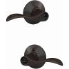 image:imageSchlage F51A ACC 716 Accent Door Lever Keyed Entry Lock Aged BronzeKeyed Entry
