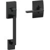 image:imageSchlage FE285 CEN 622 LAT CEN Century Front Entry Handleset with Latitude Lever Lower Half Grip Matte BlackPack of 1