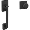 image:imageSchlage FE285 CEN 622 LAT Century Front Entry Handleset with Latitude Lever Lower Half Grip Matte BlackMatte Black