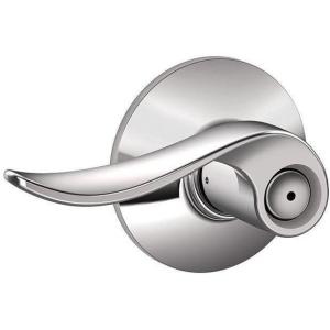 SCHLAGE F10 SAC 618 Sacramento Lever Hall and Closet, Polished Nickel 2.7″ x 5.2″ x 2.8″(Bright Chrome)