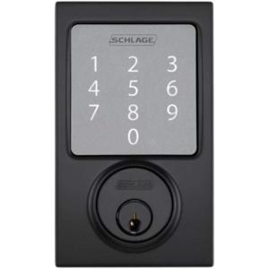 SCHLAGE Sense Smart Deadbolt With Century Trim (Matte Black)