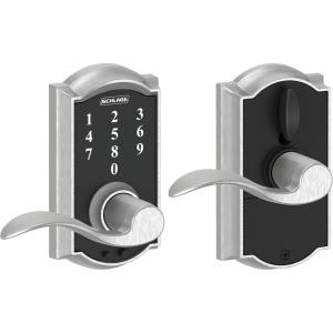 SCHLAGE Touch Camelot Lock with Accent Lever (Satin Chrome) FE695 CAM 626 ACC((Pack of 1))