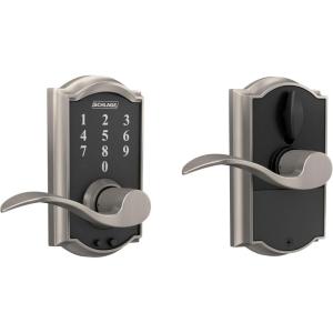 SCHLAGE Touch Camelot Lock with Accent Lever (Satin Nickel) FE695 CAM 619 ACC(Satin Nickel)
