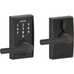 SCHLAGE Touch Century Lock with Broadway Lever (Aged Bronze) FE695 CEN 716 BRW