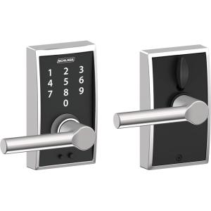 SCHLAGE Touch Century Lock with Broadway Lever (Bright Chrome) FE695 CEN 625 BRW((Pack of 1))
