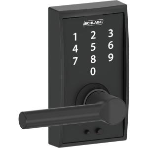 SCHLAGE Touch Century Lock with Broadway Lever (Matte Black) FE695 CEN 622 BRW((Pack of 6))