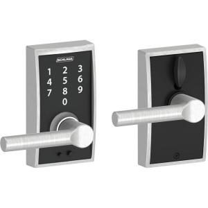 SCHLAGE Touch Century Lock with Broadway Lever (Satin Chrome) FE695 CEN 626 BRW(Pack of 1)