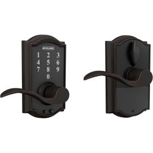 SCHLAGE Touch Century Lock with Broadway Lever (Satin Nickel) FE695 CEN 619 BRW(Aged Bronze)