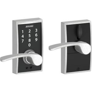 SCHLAGE Touch Century Lock with Merano Lever (Satin Chrome) FE695 CEN 626 MER