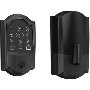 Schlage Encode Plus Smart Wi-Fi Lock for Front Door, Keyless Entry Deadbolt, Unlock with Apple Watch, Built-in WiFi and App Control, Easy Install, Alexa & Apple HomeKit Compatible, Aged Bronze(Matte Black)