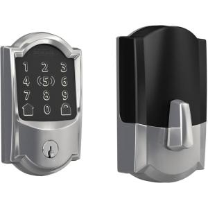 Schlage Encode Plus Smart Wi-Fi Lock for Front Door, Keyless Entry Deadbolt, Unlock with Apple Watch, Built-in WiFi and App Control, Easy Install, Alexa & Apple HomeKit Compatible, Aged Bronze(Bright Chrome)