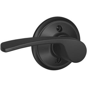 Schlage Lock Company F10MER619GRW F10 Series Merano w Greenwich Rose Passage Door Lock Satin Nickel(Matte Black)