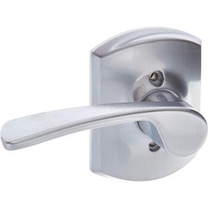 Schlage Lock Company F10MER619GRW F10 Series Merano w Greenwich Rose Passage Door Lock Satin Nickel(Satin Chrome)
