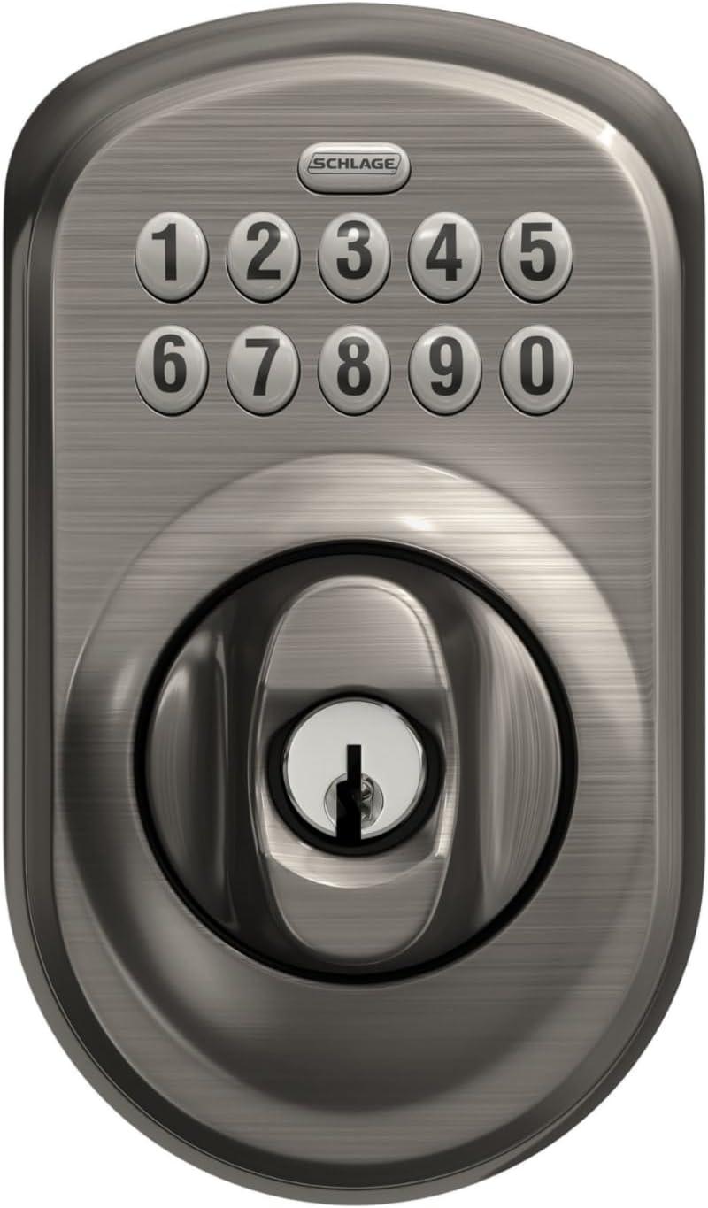 image:imageSCHLAGE BE365 PLY 620 Plymouth Keypad Deadbolt Antique Pewter