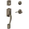 image:imageSCHLAGE Camelot Single Cylinder Handleset and Right Hand Accent Lever Antique Pewter F60 CAM 620 Acc RH