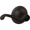 image:imageSchlage F40 FLA 716 Flair Door Lever Bed amp Bath Privacy Lock Aged BronzeStandard