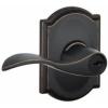 image:imageSchlage F51A ACC 716 CAM Accent Door Lever with Camelot Trim Keyed Entry Lock Aged BronzeKeyed Entry
