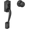 image:imageSchlage FE285 Camelot By Georgian Bottom Half Handleset with 16080 Latch and 10063 Strike Matte Black Finish