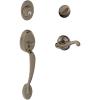 image:imageSchlage Lock Company F60 PLY 620 FLA LH IngersollRand Plymouth Handleset with Flair Interior Lever Left Hand Antique Pewter