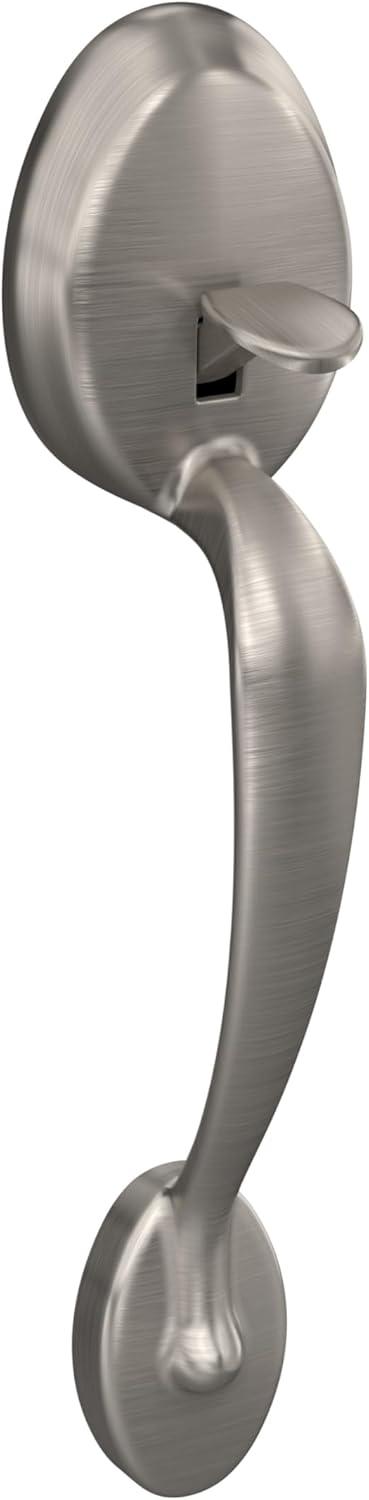 image:imageSCHLAGE Plymouth Front Entry Handle Flair RightHanded Interior Lever Satin Nickel FE285 PLY 619 FLA RHSatin Nickel