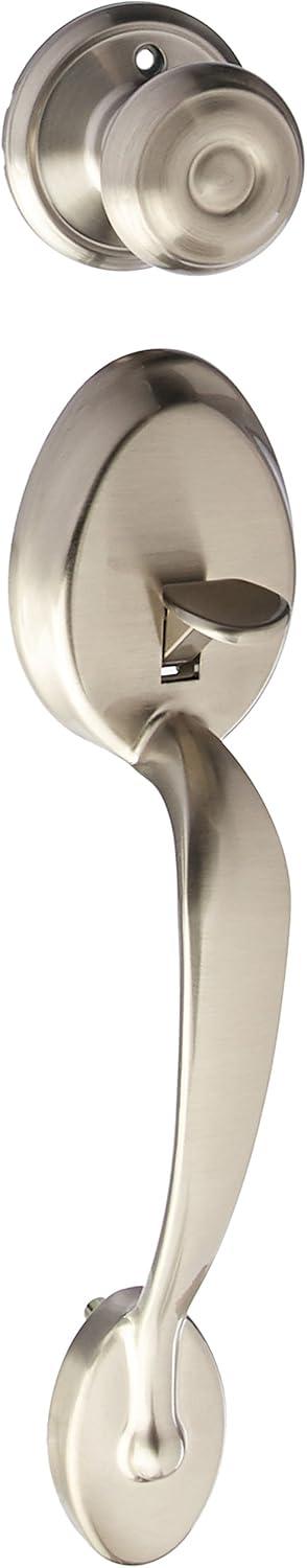 image:imageSCHLAGE Plymouth Front Entry Handle Flair RightHanded Interior Lever Satin Nickel FE285 PLY 619 FLA RHSatin Nickel