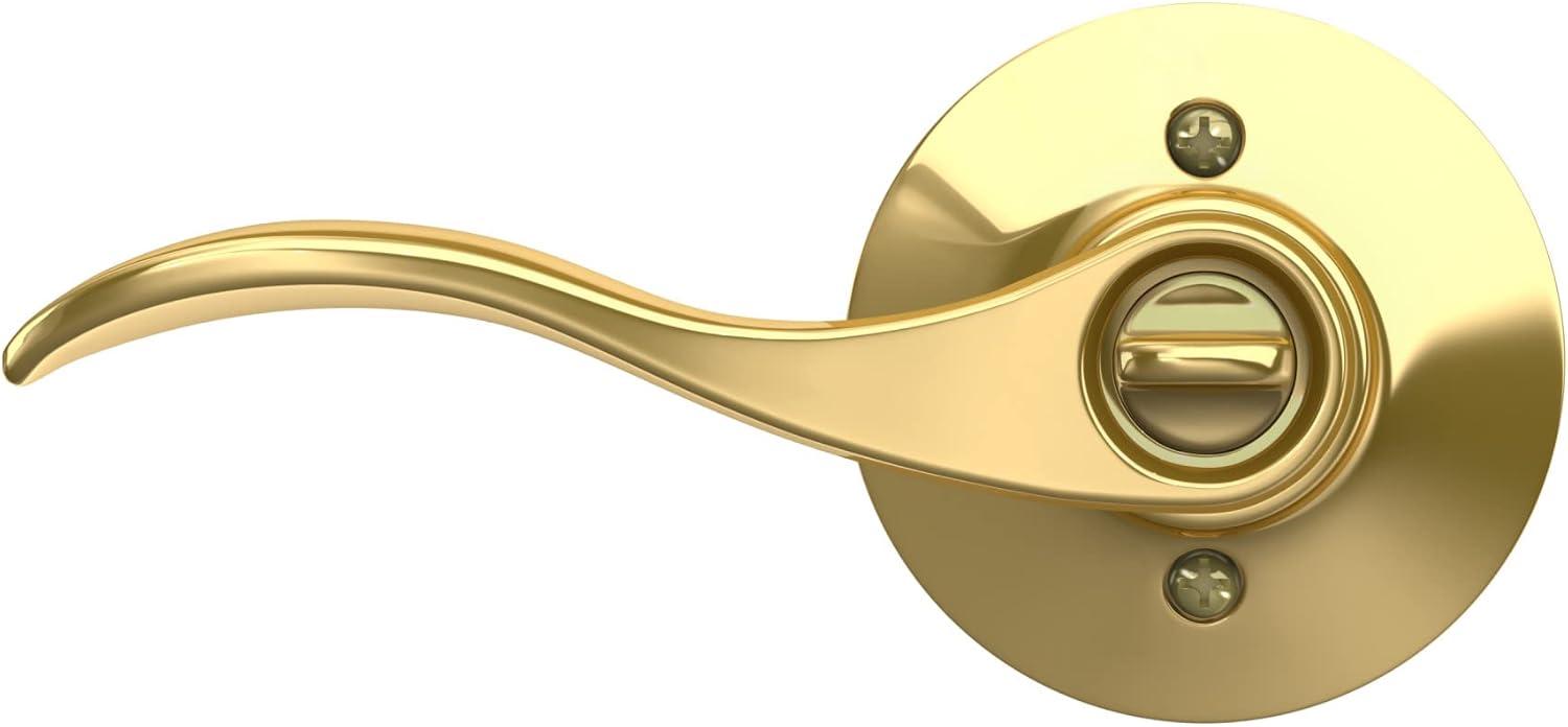 image:imageSchlage F51A ACC 505 Accent Door Lever Keyed Entry Lock Bright BrassPack of 1