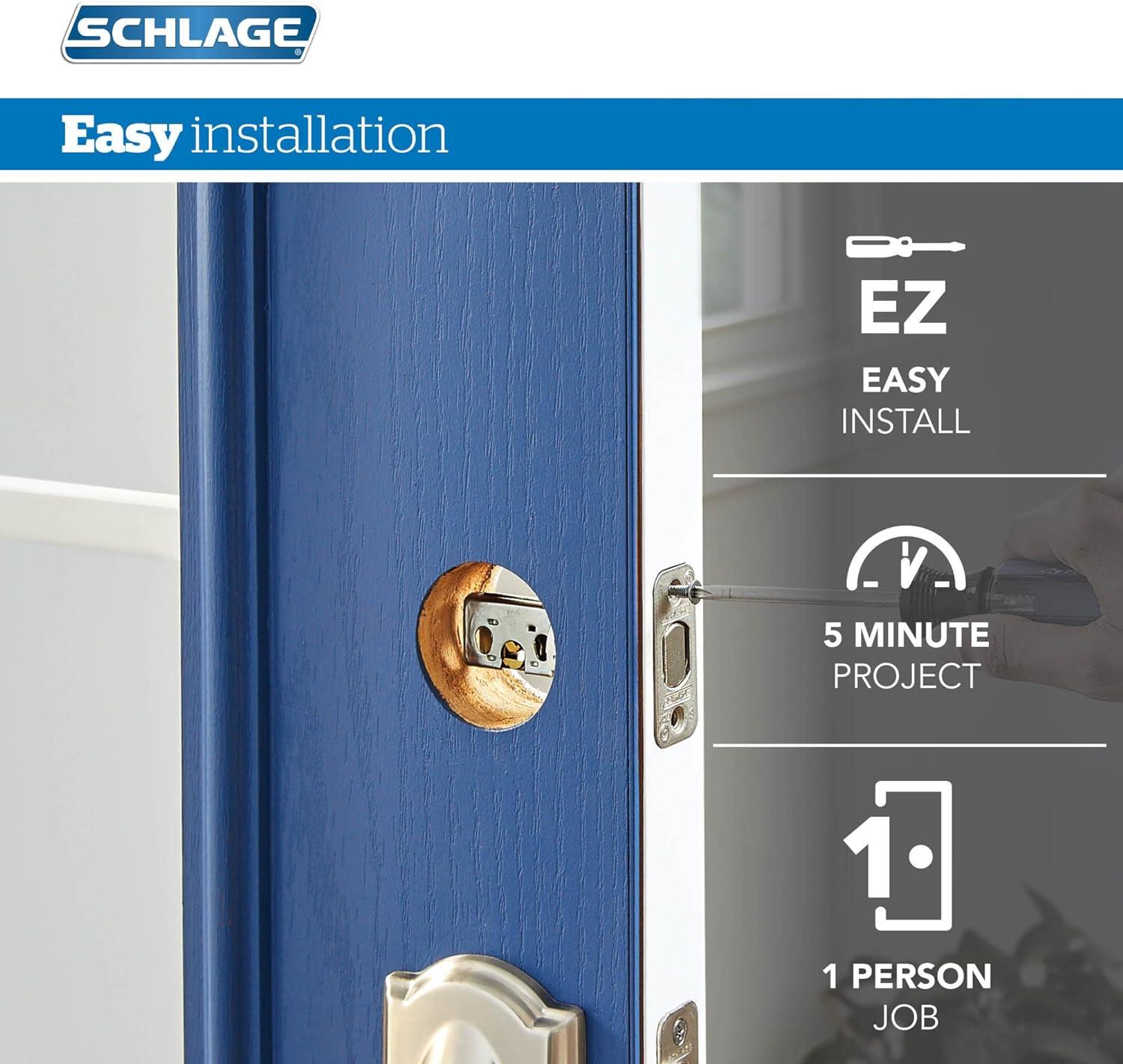 image:imageSchlage FB50 N V MER 716 Single Cylinder Deadbolt and Keyed Entry Merano Lever Aged BronzePack of 1