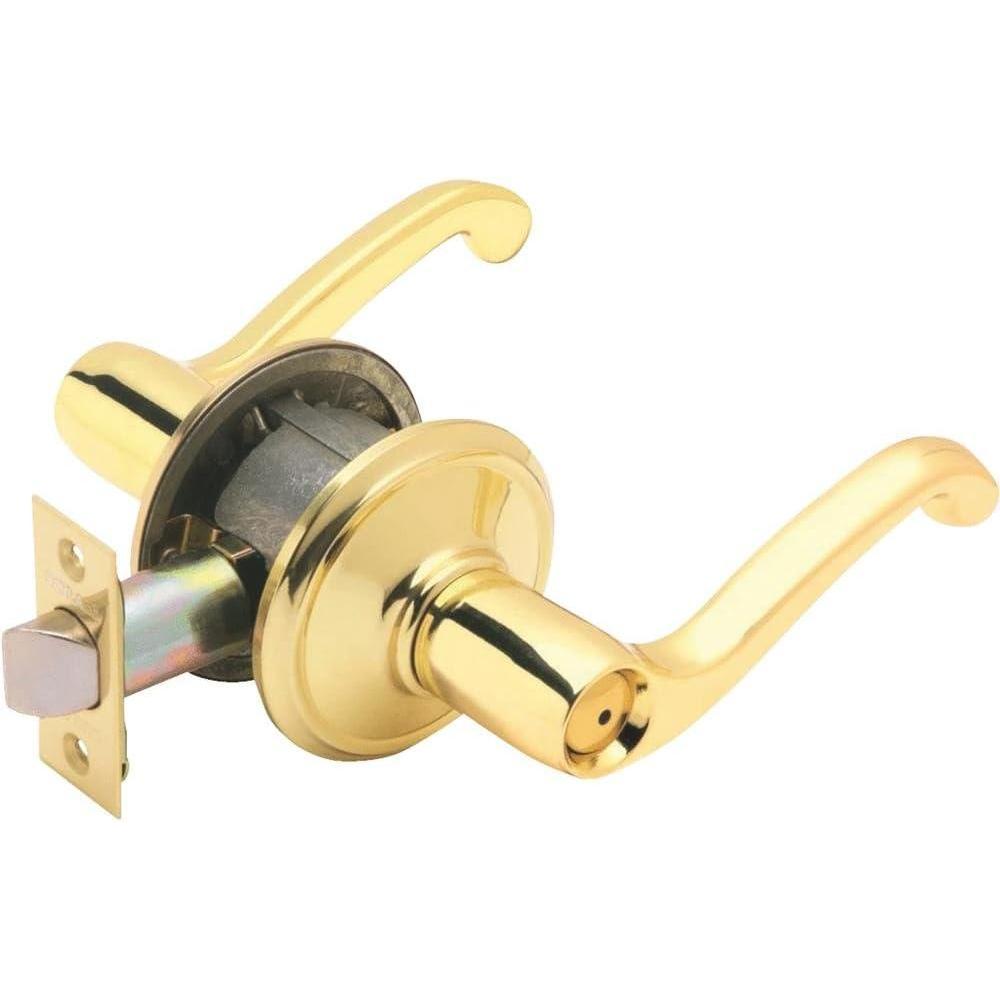 image:imageSCHLAGE F40FLA605 Flair Privacy Lever Bright Brass