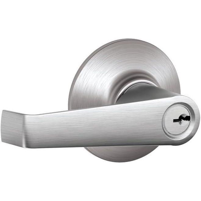 image:imageSchlage F80CSSK V ELA 626 Elan Light Commercial Keyed Storeroom Lever Satin Chrome