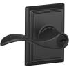image:imageSCHLAGE Accent Lever with Addison Trim Keyed Entry Lock in Matte Black  F51A ACC 622 ADDKeyed Entry