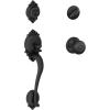 image:imageSCHLAGE Brookshire Single Cylinder Handleset and Georgian Knob Aged Bronze F60 BRK 716 GEO