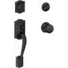 image:imageSCHLAGE Camelot Single Cylinder Handleset and Georgian Knob Aged Bronze F60 CAM 716 GEO