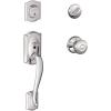 image:imageSCHLAGE Camelot Single Cylinder Handleset and Georgian Knob Bright Chrome F60 CAM 625 GEO