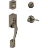 image:imageSCHLAGE Camelot Single Cylinder Handleset and Left Hand Accent Lever Antique Pewter F60 CAM 620 Acc LH
