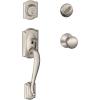 image:imageSCHLAGE Camelot Single Cylinder Handleset and Plymouth Knob Satin Nickel F60 CAM 619 PLY