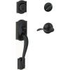 image:imageSCHLAGE Camelot Single Cylinder Handleset and Right Hand Accent Lever Aged Bronze F60 CAM 716 ACC RH